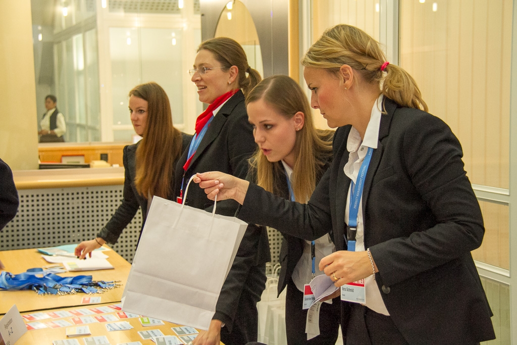 Registration desk at the PMF 2013